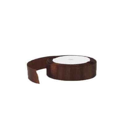 satin ribbon ( 2cm * 13m ) roll - brown