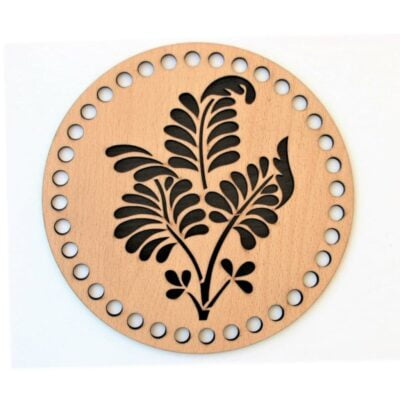 wooden base plant 19cm