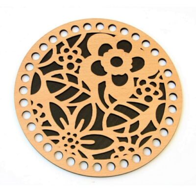 wooden base roses 20 cm