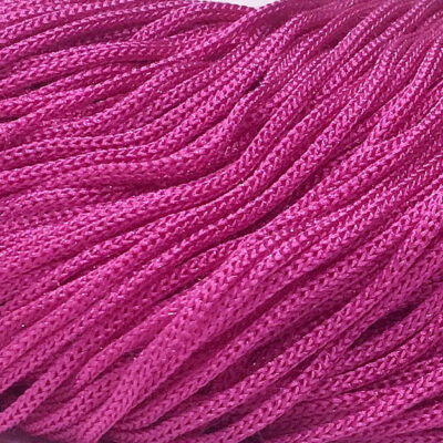 Chain Macrame Rope -Polyester Fuchsia Rope Yarn About 200 gram