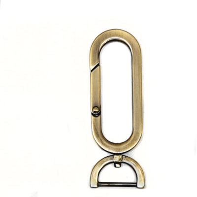 swivel snap hook metal oxidizer golden color 10cmx3.5cm