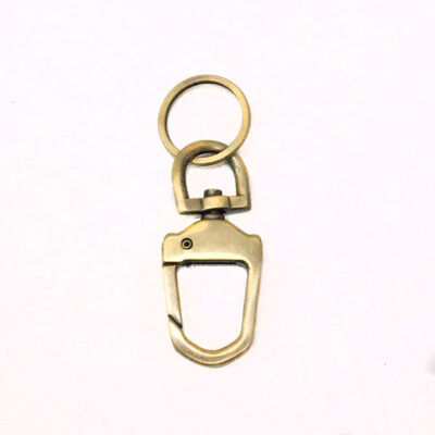 Polished key ring(3cm) with swivel clasp (7cmx3cm)