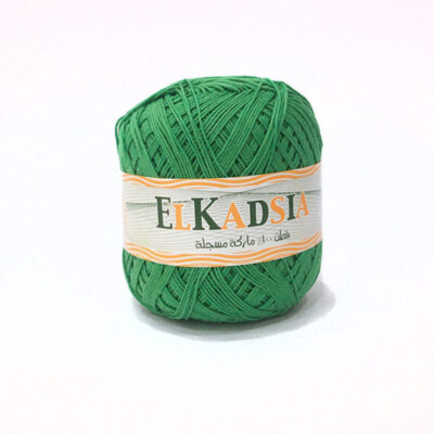 El kadsia cotton yarn Color green 100 gram 100% cotton
