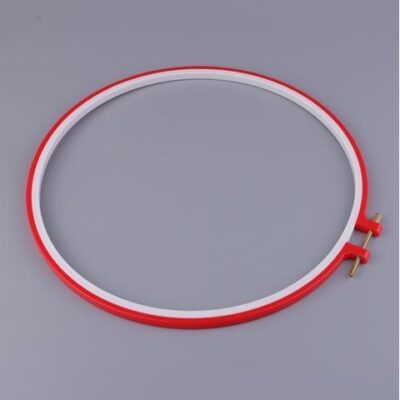 Plastic Embroidery hoop 28 cm Red