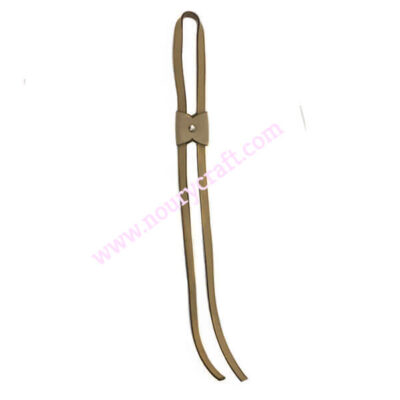 leather drawstring for knitting bag strap & slide color beige - 44cm
