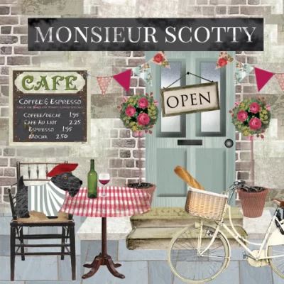 Decoupage Napkin Country Cafe 30cm X 30cm 3 Ply 1pc
