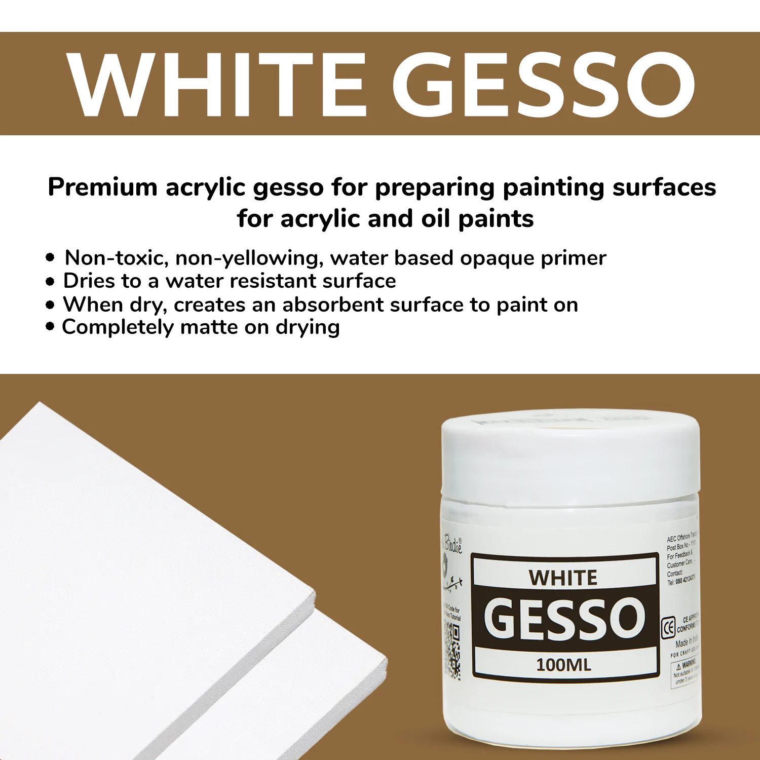 LITTLE BIRDIE Share Pack Gesso White 6pc X 50ml Each White Gesso for Oil  Painting Price in India - Buy LITTLE BIRDIE Share Pack Gesso White 6pc X  50ml Each White Gesso for Oil Painting online at