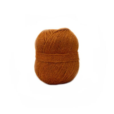 Linen yarn Orange color approximate weight 200 gram