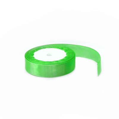 satin ribbon ( 2cm * 13m ) roll - neon green
