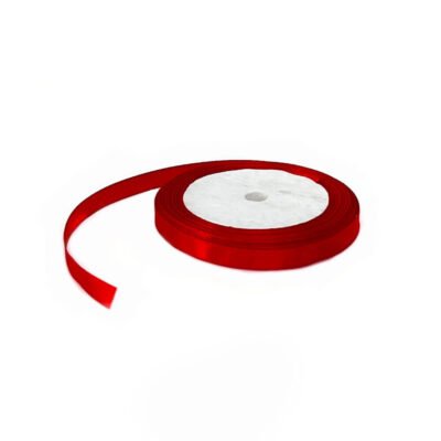 satin ribbon ( 13m * 1 cm ) roll - red