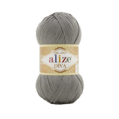 Alize diva 87 Coal Grey color