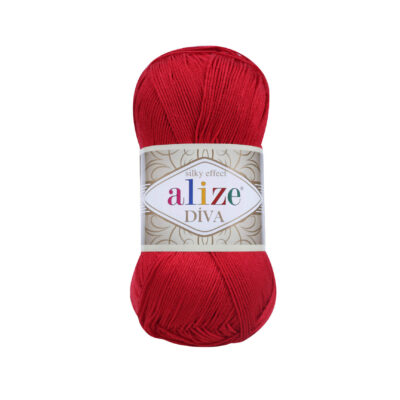 Alize diva 106 Dark red color