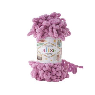 Alize Puffy Fine Finger Loop Yarn color Purple 98