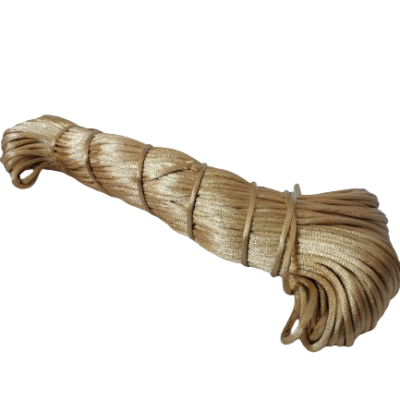 Satin cord Light Brown color approximate weight 100 gram