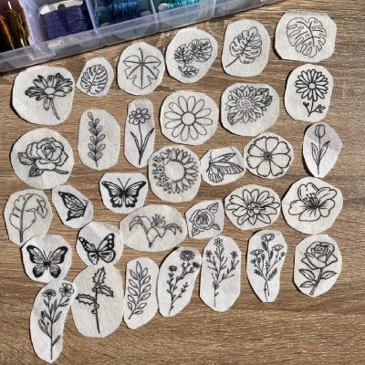 Embroidery Stickers Per Pattern -2